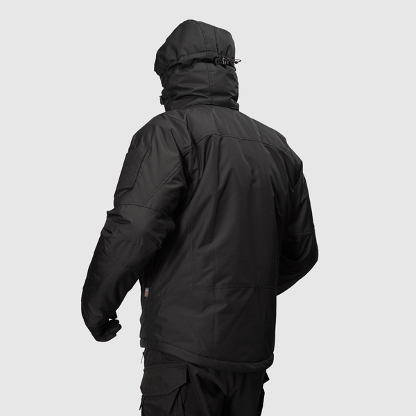 Tactical winter jacket UATAC Basic Black Membrane Climashield Apex S