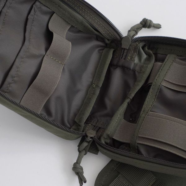 Medical pouch UATAC individual on the patch panel Olive