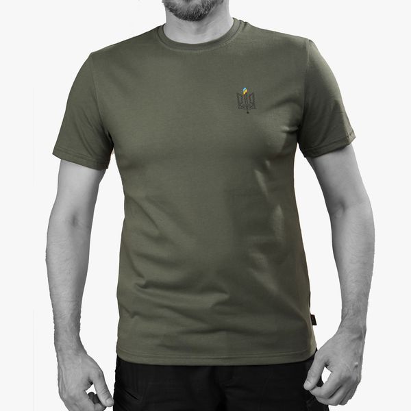 UATAC Summer T-Shirt Olive with Trident print | S