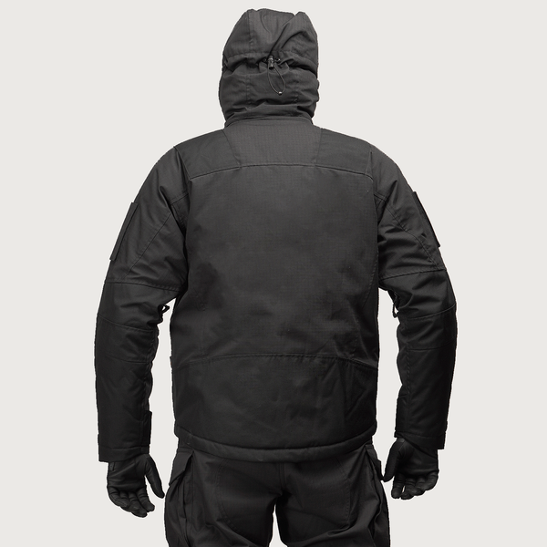 Tactical winter jacket UATAC Black RipStop Climashield Apex M