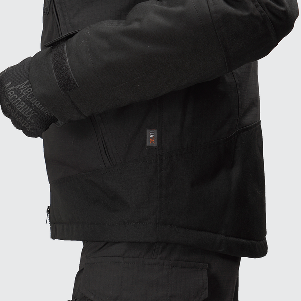 Tactical winter jacket UATAC Black RipStop Climashield Apex M