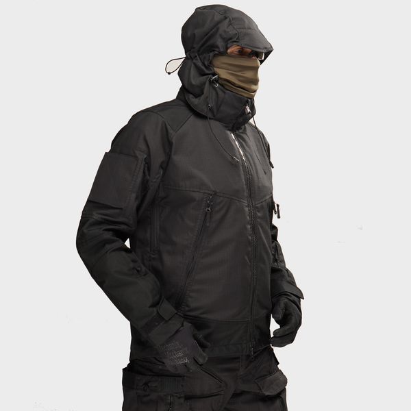 Tactical demi-season jacket UATAC Gen 5.6 Black Ripstop | L