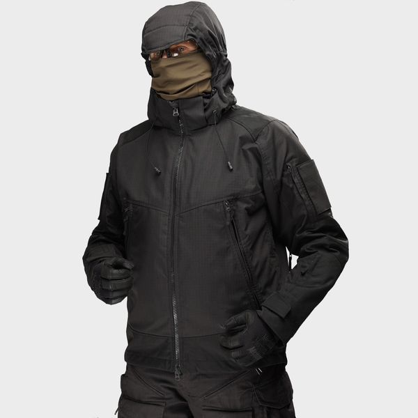 Tactical demi-season jacket UATAC Gen 5.6 Black Ripstop | M